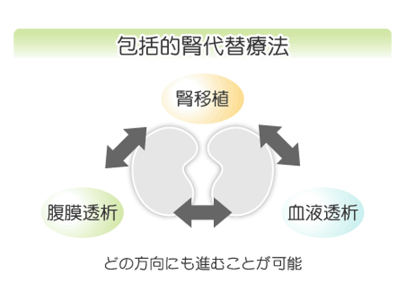 包括的腎代替療法の図